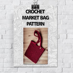 Crochet Reusable Net Bag Pattern | Crochet Market Bag Pattern | Crochet Mesh Bag Tutorial