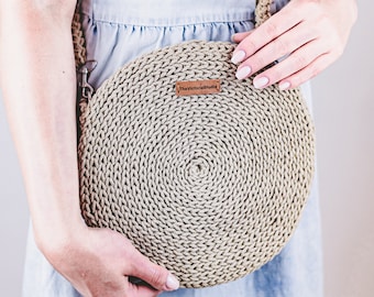 Crochet Round Bag Pattern | Crochet Circle Bag Pattern | Crochet Circle Purse | PDF | Tutorial Video