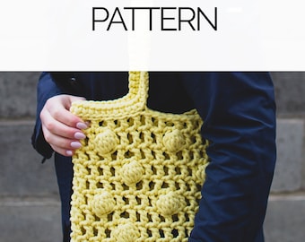 Crochet Market Bag Pattern | Crochet Reusable Net bag Pattern | Crochet Mesh Bag Tutorial Video
