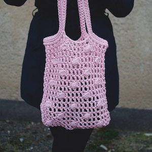 Crochet Market Bag Pattern | Crochet Reusable Net bag Pattern | Crochet Mesh Bag Tutorial Video