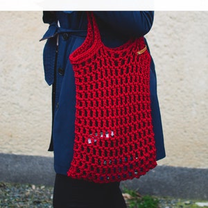 Crochet Market Bag Pattern | Crochet Reusable Net bag Pattern |  Crochet Mesh Bag Tutorial Video
