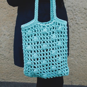 Crochet Market Bag Pattern | Crochet Reusable Net bag Pattern | Crochet Mesh Bag Tutorial Video