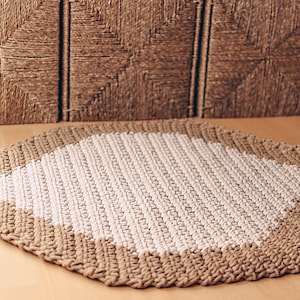 Crochet Rhombus Rug Pattern | Crochet Modern Geometric Rug Pattern