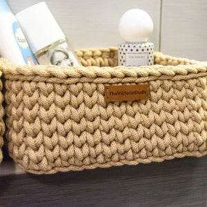 Crochet Basket Pattern | Crochet Storage Basket | Easy Crochet Pattern