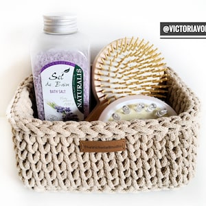 Crochet Basket Pattern, Crochet Storage Basket, Easy Crochet Pattern