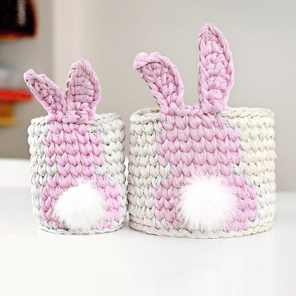 Crochet Easter Bunny Basket Pattern
