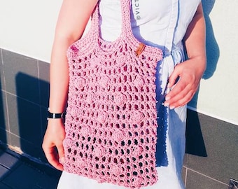 Crochet Market Bag Pattern | Crochet Reusable Net bag Pattern | Crochet Mesh Bag