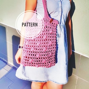Crochet Market Bag Pattern | Crochet Reusable Net bag Pattern | Crochet Mesh Bag Tutorial Video