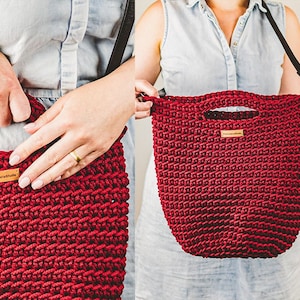 Crochet Tote Bag Pattern | Crochet Handbag Pattern | Crochet Bag with Handle Pattern | Crochet Pattern Bag | PDF | Tutorial Video