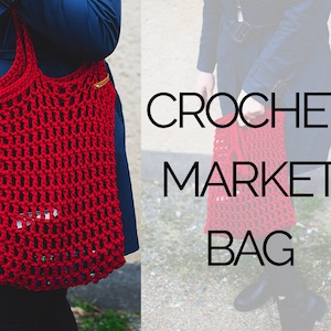 Crochet Market Bag Pattern | Crochet Reusable Net bag Pattern