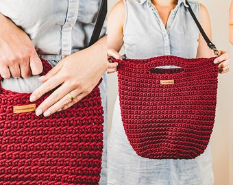 Crochet Tote Bag Pattern | Crochet Handbag Pattern | Crochet Bag with Handle Pattern | Crochet Pattern Bag | PDF | Tutorial Video