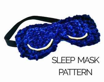 Crochet Sleep Mask Pattern | Crochet Eye Mask Pattern | PDF | Video Tutorial