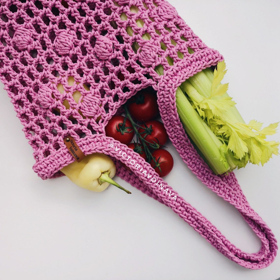 Crochet Market Bag Pattern Crochet Reusable Net Bag Pattern Etsy