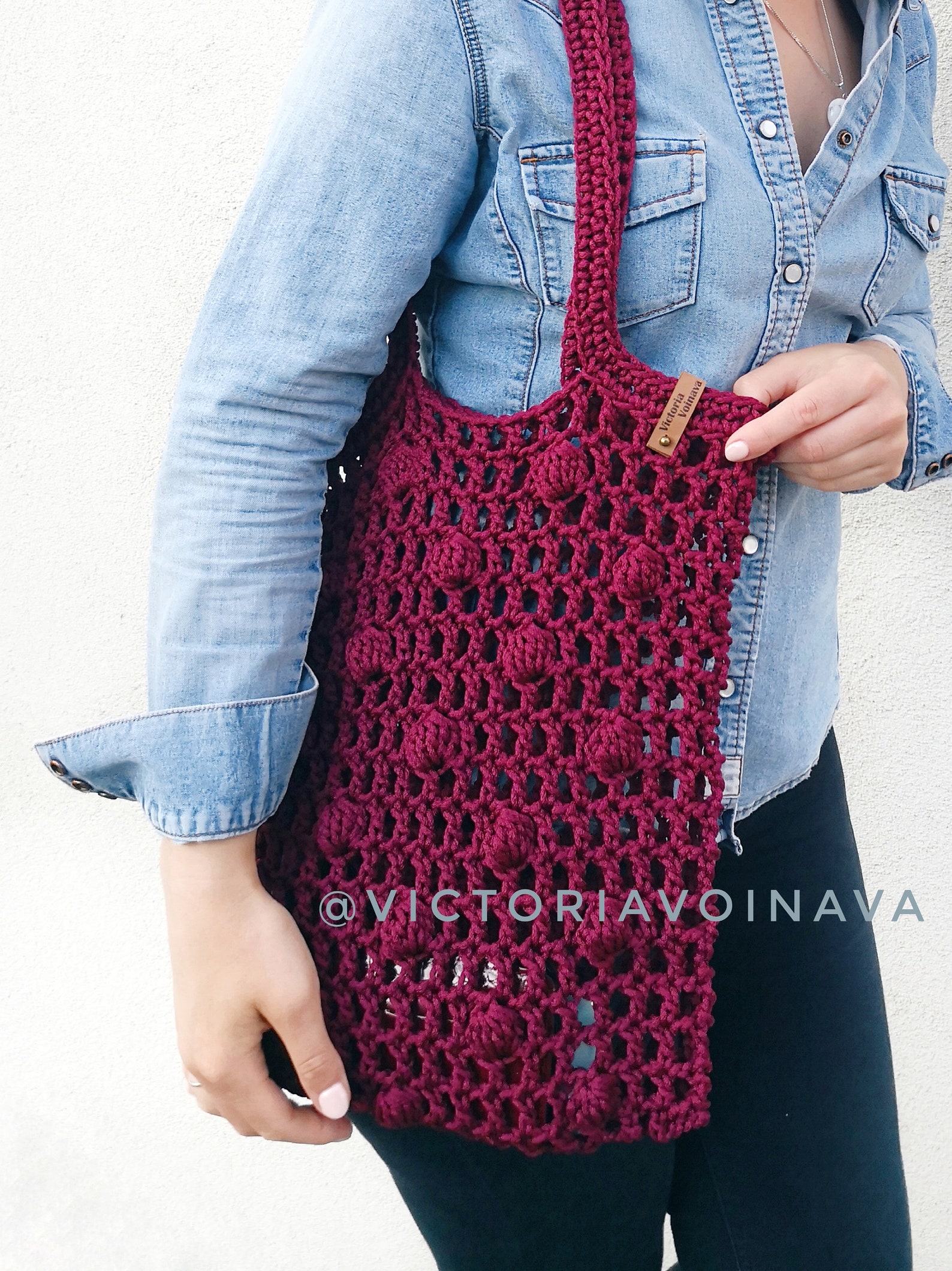 Crochet Market Bag Pattern Crochet Reusable Net Bag Pattern Crochet