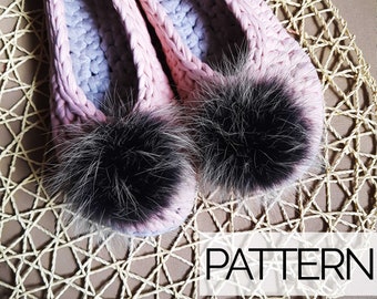 Crochet Women Slippers PATTERN | Home Ladies Shoes Pattern | Crochet Pattern | PDF