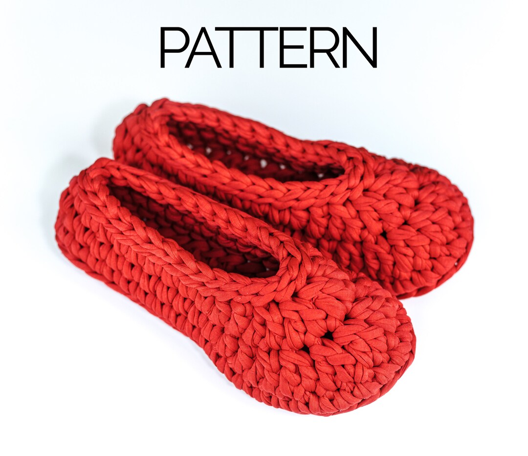Crochet Slippers Pattern - Instant Download PDF - Etsy