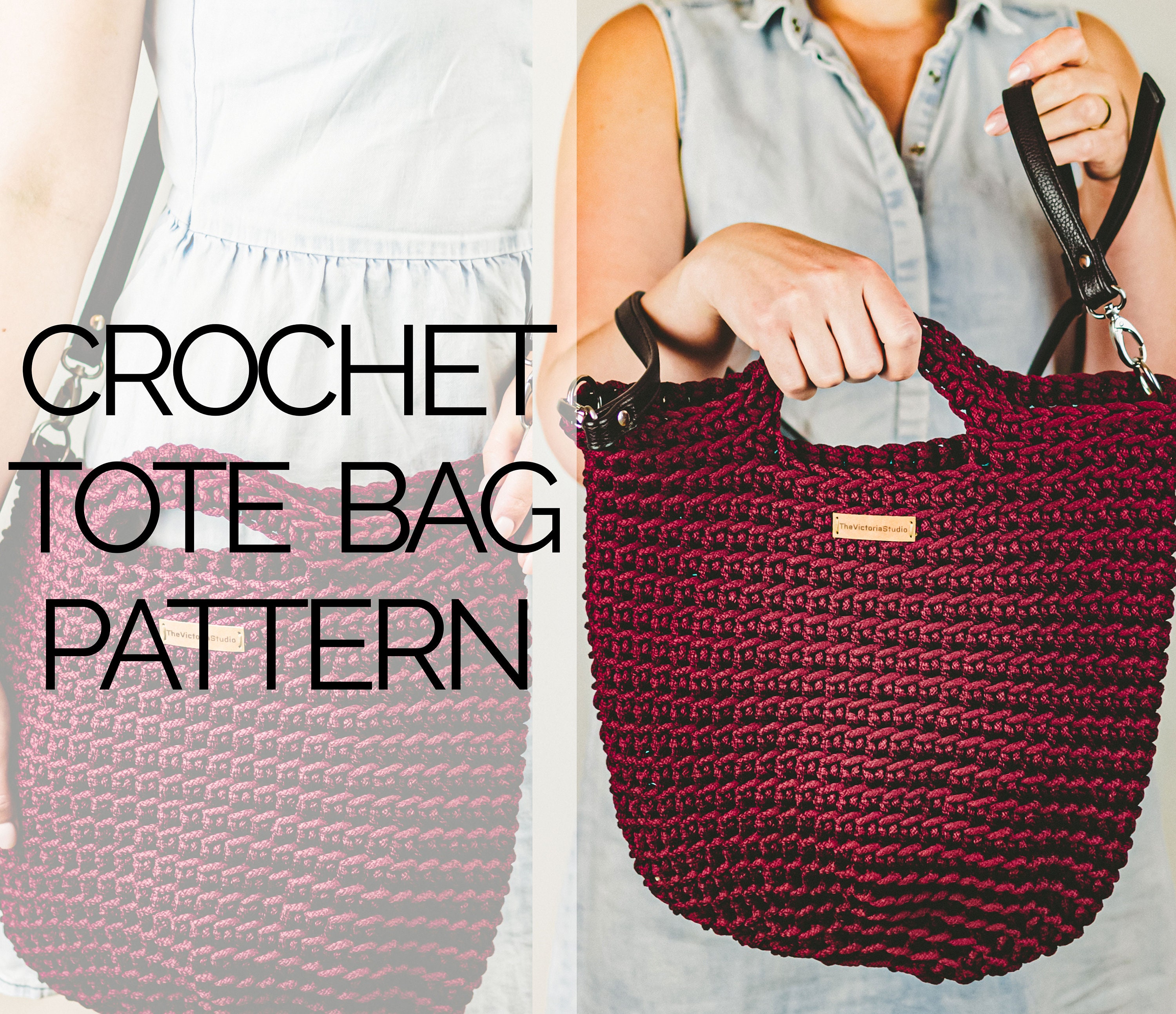 Crochet Tote Bag Pattern | Crochet Handbag Pattern | Crochet Bag With
