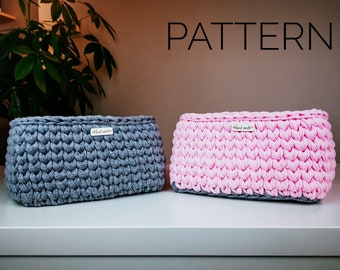 Crochet Basket Pattern | Crochet Storage Basket | Easy Crochet Pattern