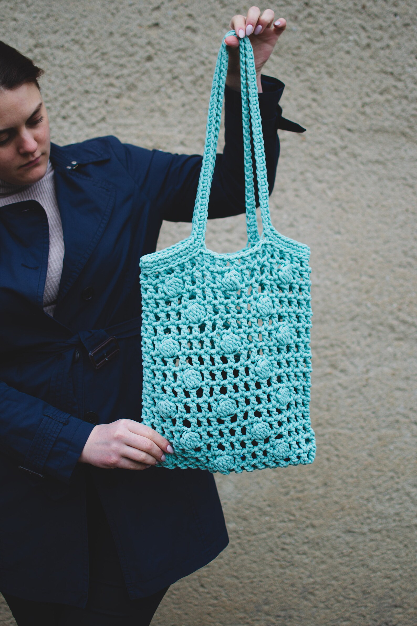 Crochet Market Bag Pattern Crochet Reusable Net Bag Pattern Crochet Mesh Bag Tutorial Video
