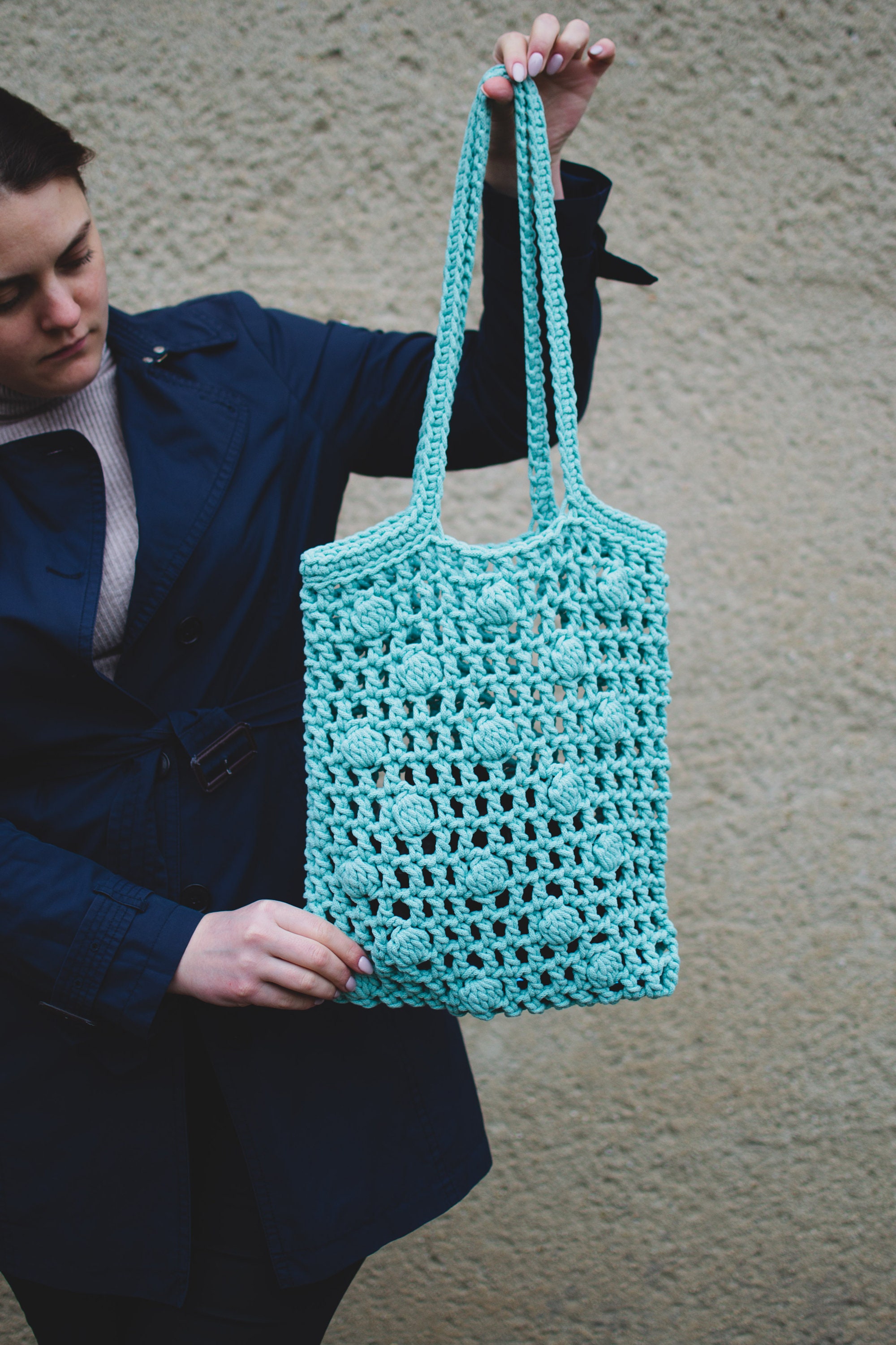 Crochet Market Bag Pattern Crochet Reusable Net Bag Pattern Crochet