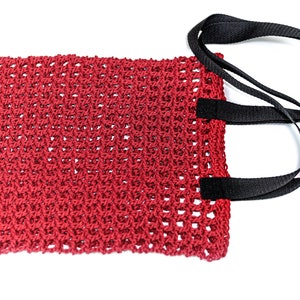 Modèle de sac fourre-tout au crochet Modèle de sac en filet de marché réutilisable au crochet Modèle de sac en filet au crochet image 9