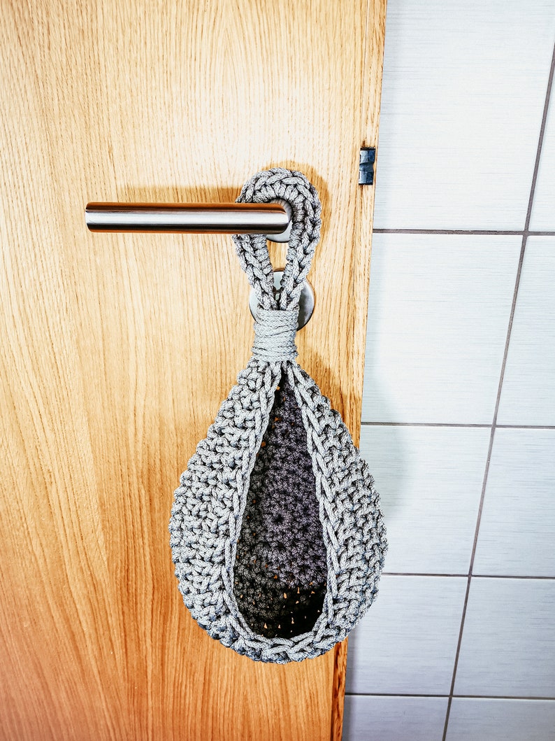 Crochet Hanging Basket Pattern Succulent Planter Pattern Cocoon Hanging