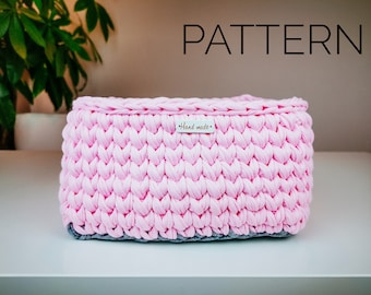 Crochet Basket Pattern | Crochet Storage Basket | Easy Crochet Pattern