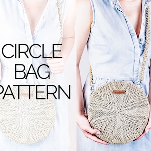 Crochet Round Bag Pattern | Crochet Circle Bag Pattern | Crochet Circle Purse | PDF | Tutorial Video