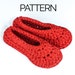 Crochet Slippers Pattern - Instant Download PDF - Etsy