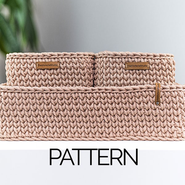 Crochet Basket Pattern | Decorative Crochet Storage Basket | Easy Crochet Pattern