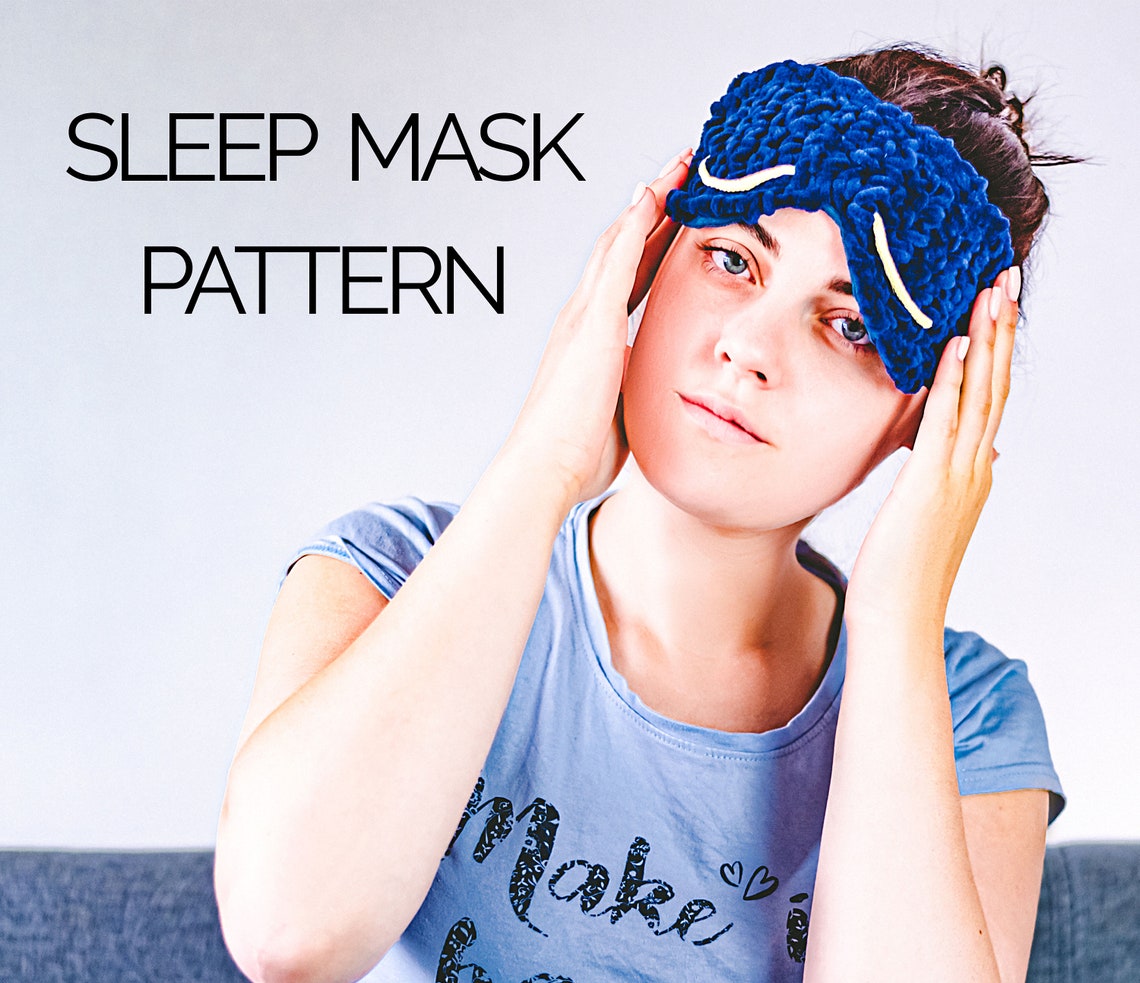 Crochet Sleep Mask Pattern Crochet Eye Mask Pattern PDF Video Tutorial