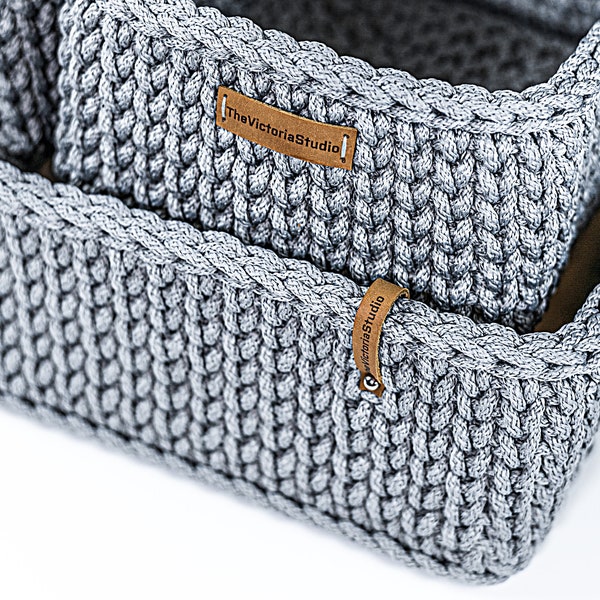 Crochet Basket Pattern | Decorative Crochet Storage Basket | Easy Crochet Pattern