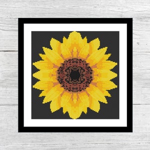 Sunflower - Cross Stitch - Pattern - PDF - Floral - Flower - Wall Art - Home Decor