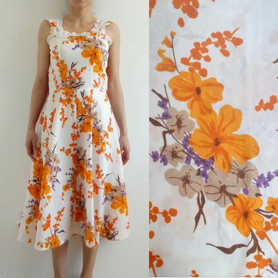 Stunning floral dress, Summer dress, Vintage dress