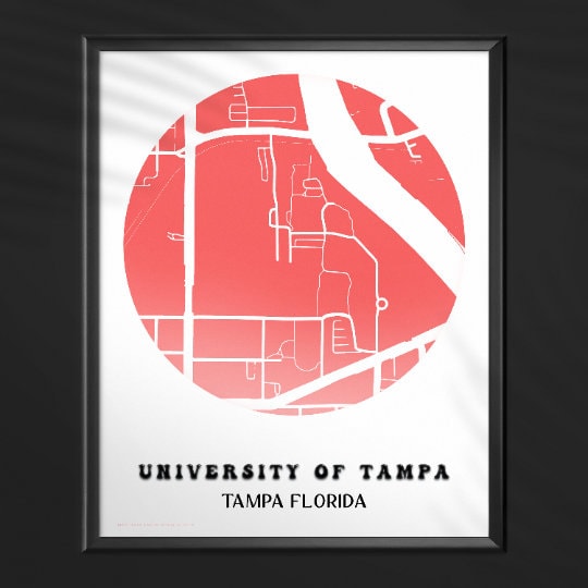 University Map Digital Download, Custom Maps, College Campus, College ...