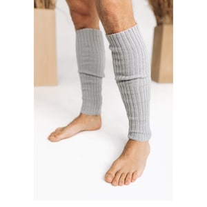 Yoga-Männer-Stulpen, Yoga-Männer-Stulpen, Pilates-Männer-Stulpen, stricken weiche Merino-Wollstulpen, Yogo-Liebhabergeschenk, Ehemanngeschenk