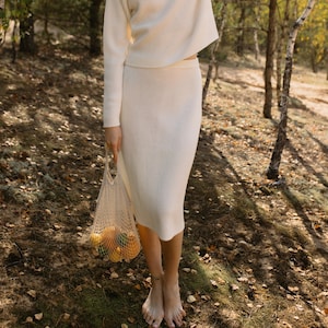 White yarn skirt deals