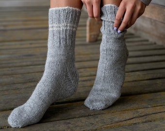 Travel gift Woman wool sock Mens socks.Knitted socks Steppe grass Knitted Socks Casual knitted socks Winter autumn socks.