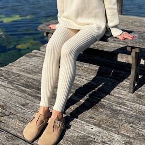 Thick natural tights deals