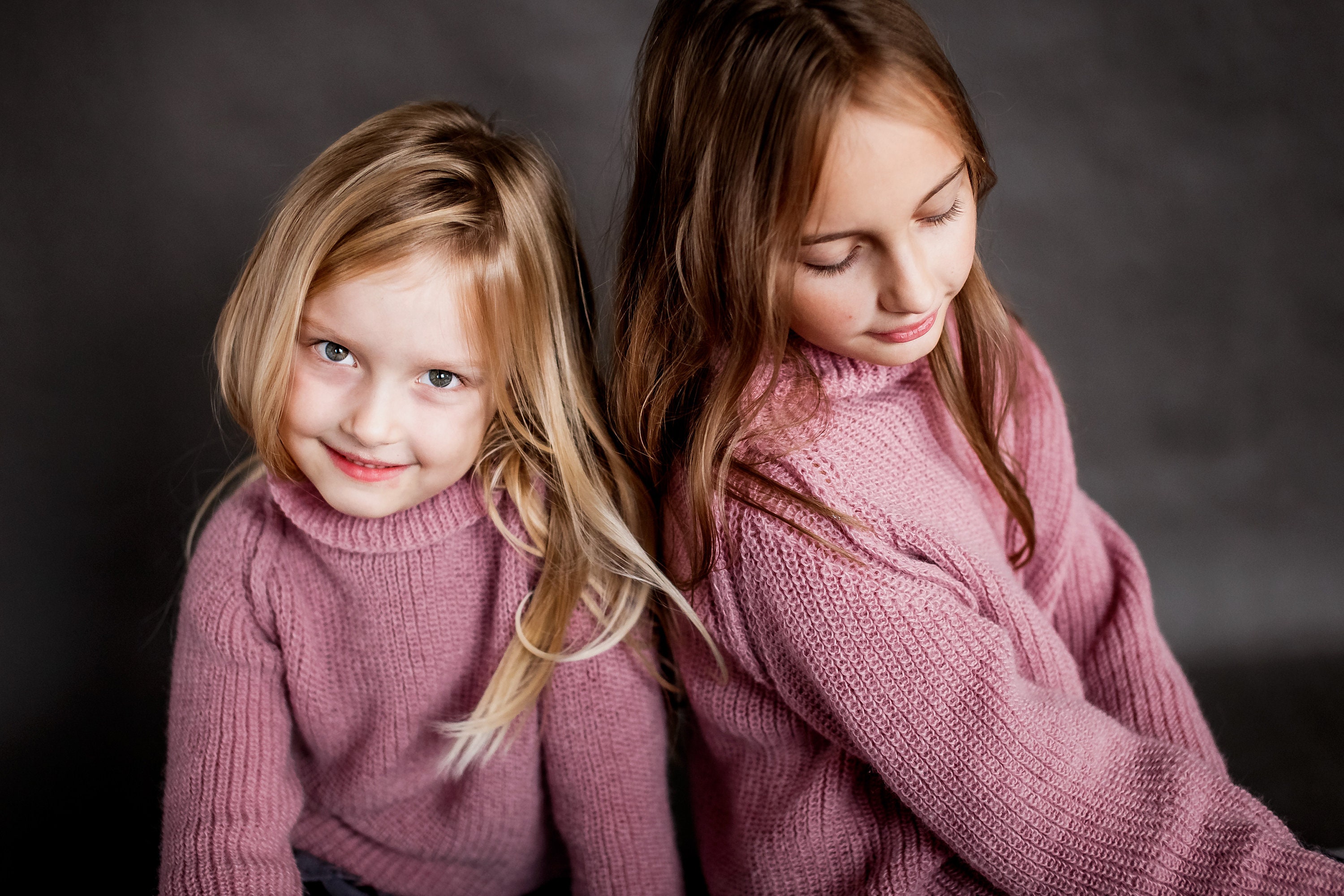 Pullover Mädchen Warm Fleece Gefütterte Strickpul Produktbild-Vorschau 8