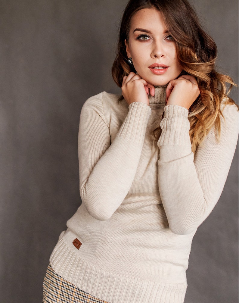 Women's Merino Mock Neck Top