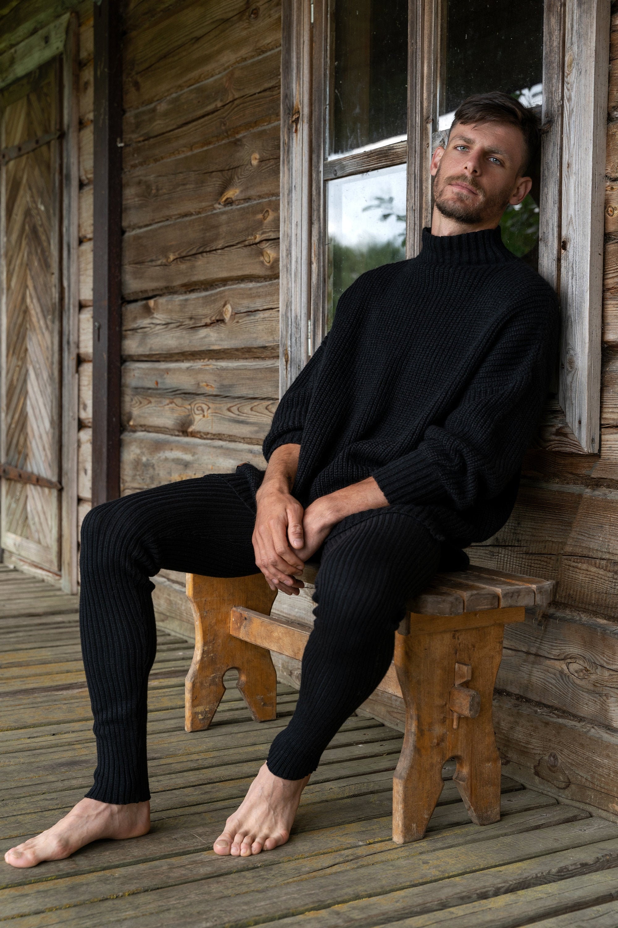 Men Knitted Merino Wool Unisex Jumper 