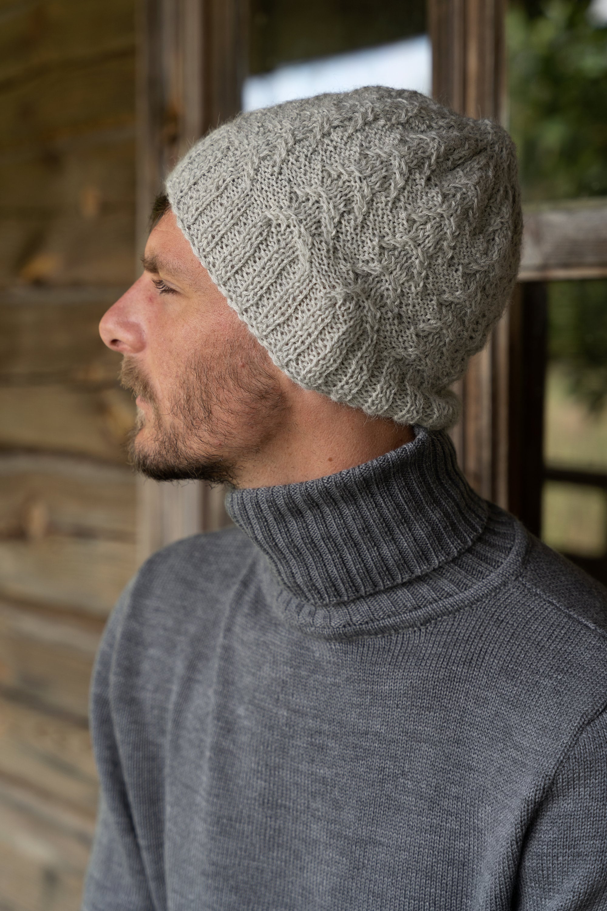 Bonnet homme laine tricoté main réf 2723 : accessoires-chapeau-et-bonnet  par lulolilousacs