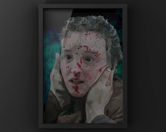 80’s means trouble. Code broken! Ellie Williams from the hit series Last Of Us Illustration Art Print