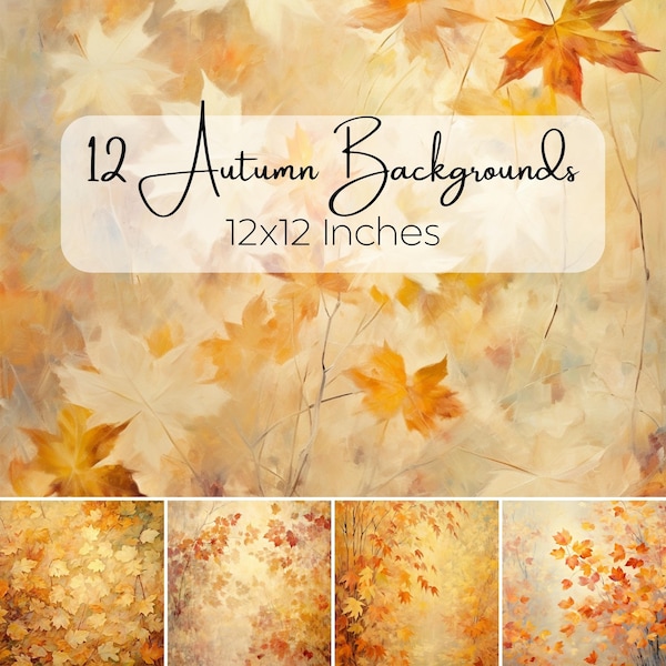 Autumn Leaf Pattern Autumn Digital Paper Fall Digital Paper Autumn Backgrounds Fall Background Maple Leaf Pattern Autumn Leaves Printable