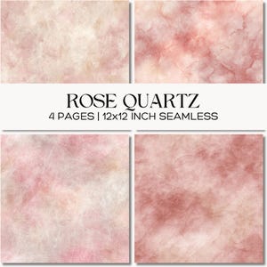 Blush Pink Marble Paper Textures, Rose Quartz Style Seamless Pattern, Junk Journal, Scrapbooking, Stationery Design