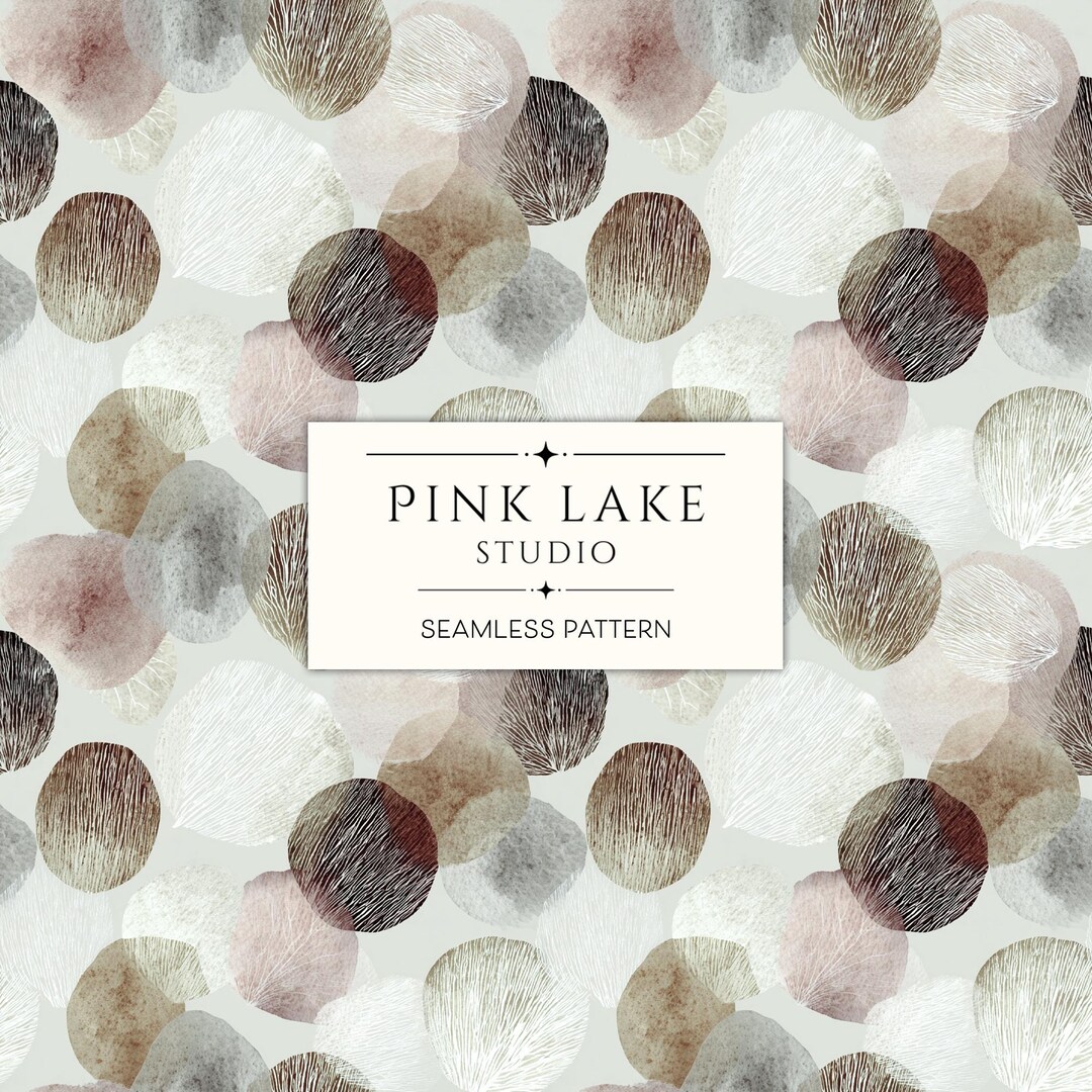 Neutral Circle Neutral Watercolor Circle Pattern, Earth Tone Fabric, Wallpaper ...