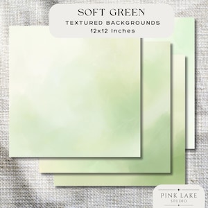 Fondos de acuarela verde suave, texturas abstractas verdes, papel digital verde claro para manualidades, álbumes de recortes y proyectos de diseño