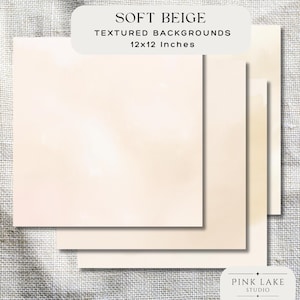 Papel digital aquarela bege, fundos neutros suaves, texturas de lavagem pastel, papel para scrapbook, arte para impressão, papelaria para casamento, branding