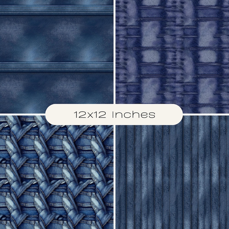 Jean Patterns R Stitched Blue Denim Textured Fabric Print, Jean Patterns – Patchwork ...
